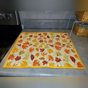 2 Casserole size Fall hot pad 20×17 inches 100% cotton